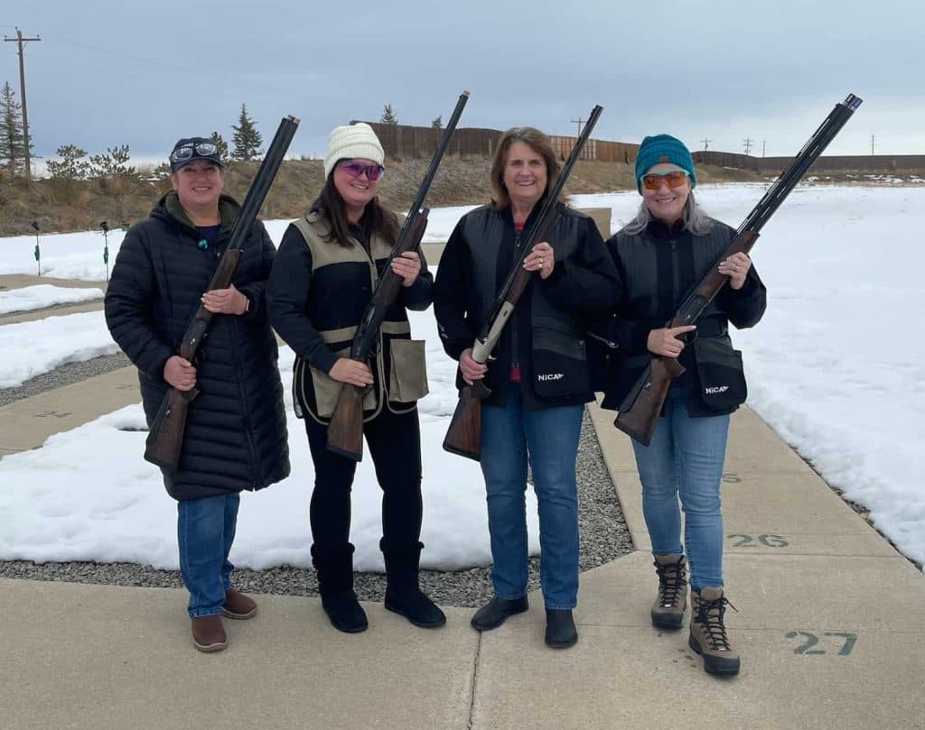 Women shooters at Berthoud Trap Club